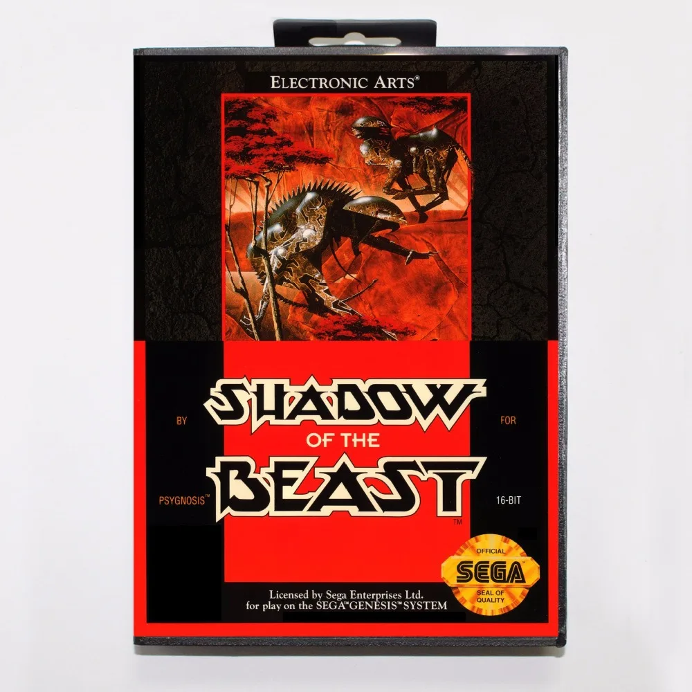 Картридж для игры Shadow of the Beast 16 бит игровая карта MD в розничной коробке Sega Mega Drive