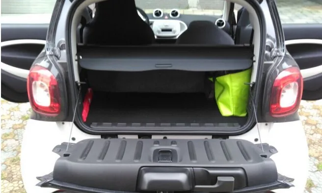 

Car Rear Trunk Security Shield Cargo Cover For Smart fortwo 2015 2016 2017 2018 2019 High Qualit Trunk Shade Security Cover