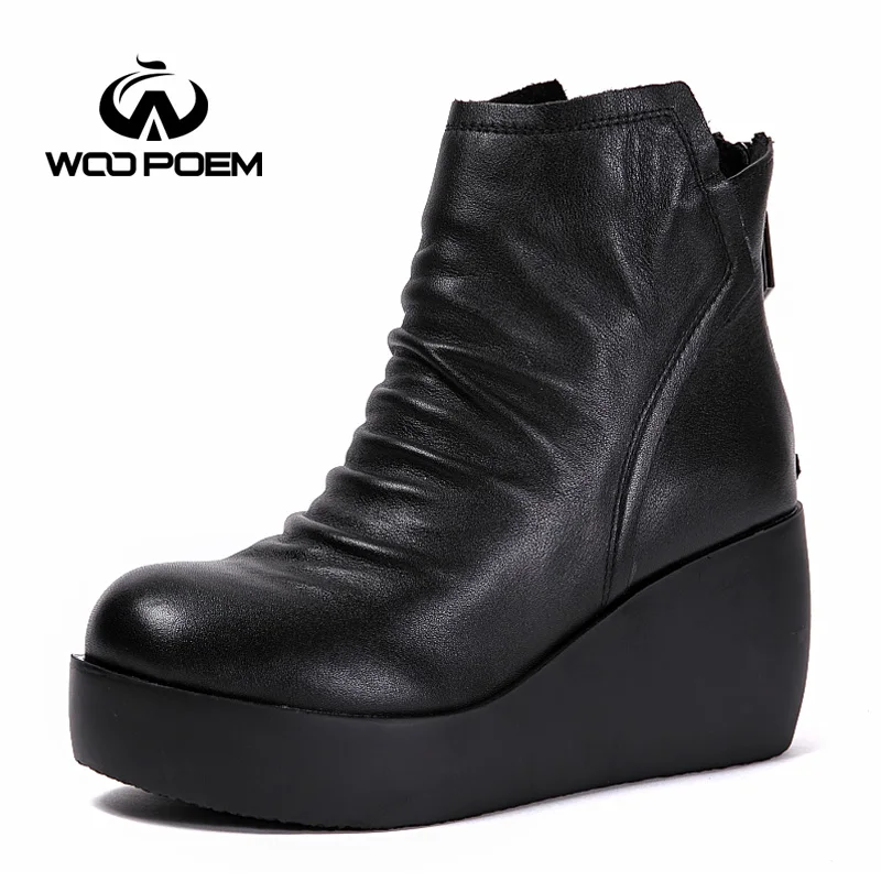 2017 зимняя обувь женские ботинки из коровьей кожи ботильоны на высоком каблуке