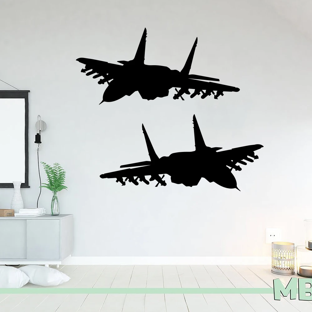 Наклейка на стену в стиле милитари Виниловая наклейка для детской комнаты 2