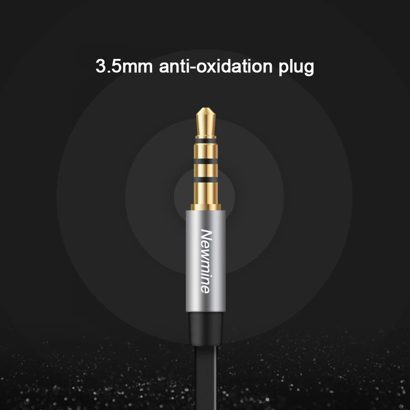 Newmine MX660 бас наушники-вкладыши спортивные наушники с микрофоном для xiaomi iPhone samsung