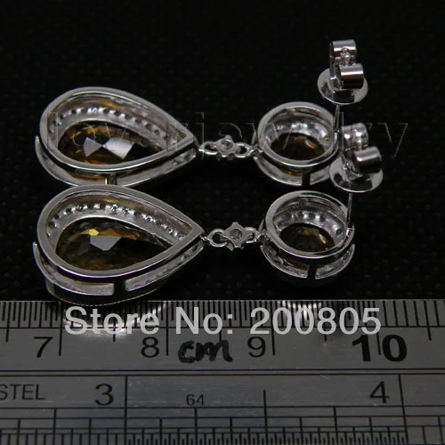 Серьги LOVERJEWELRY в винтажном стиле Изящные Ювелирные украшения из белого золота 19