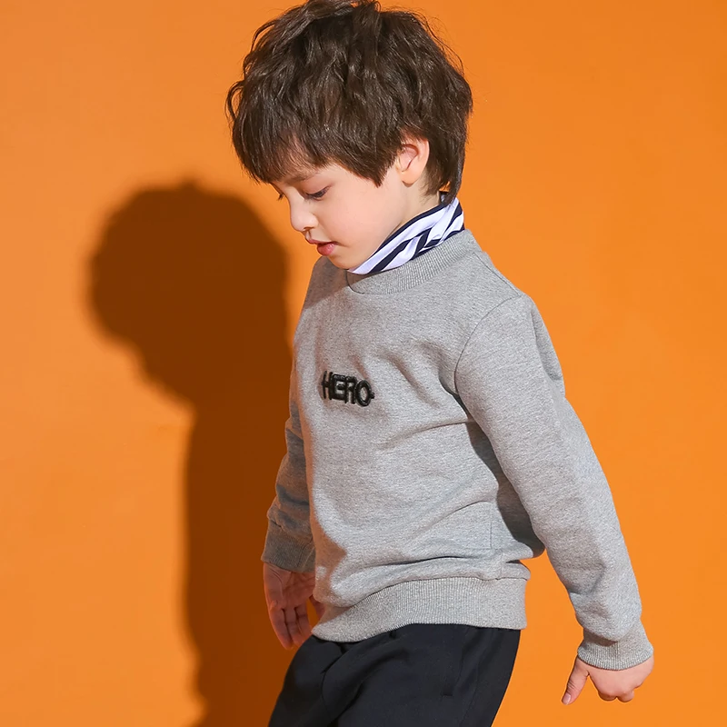 Пионерский лагерь дети новый зимний толстый флис футболка для мальчиков детская