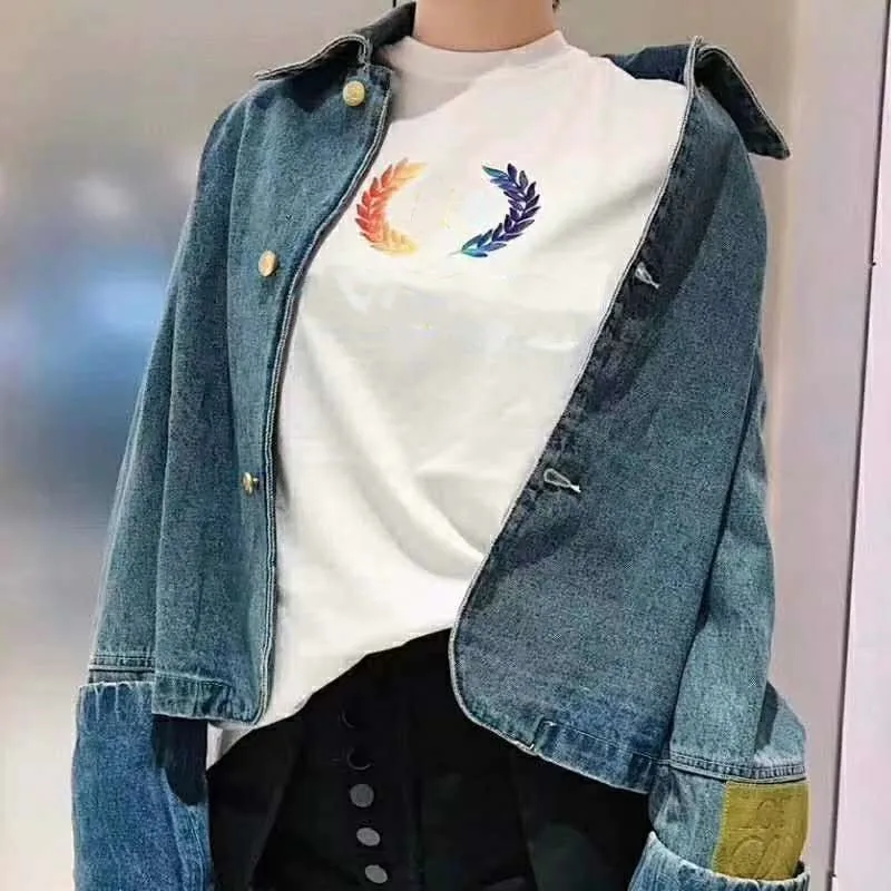 Высокое качество Новинка с буквенным принтом цвета: черный белый пшеничным ухом