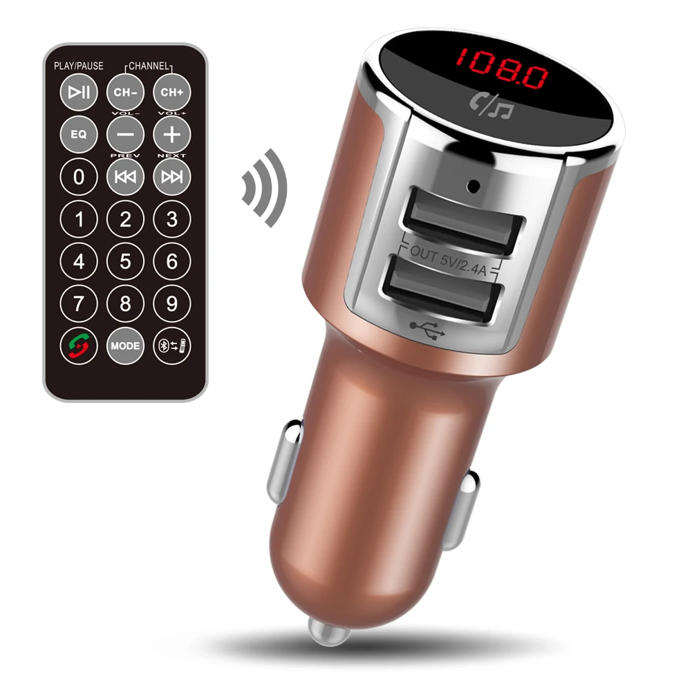 Jilang автомобильный Bluetooth fm-передатчик беспроводной радио адаптер музыкальный MP3 плеер Автомобильный комплект Hands Free Звонки с QC3.0 двойной USB зарядкой