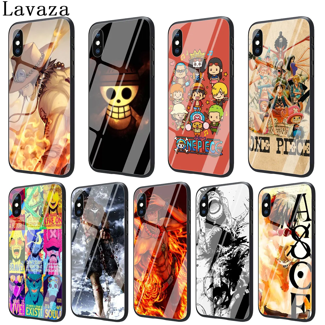 Lavaza one piece Luffy чехол для телефона из закаленного стекла для Apple iPhone XR X XS Max 8 7 6 6S Plus 5 5S SE 10 чехол s