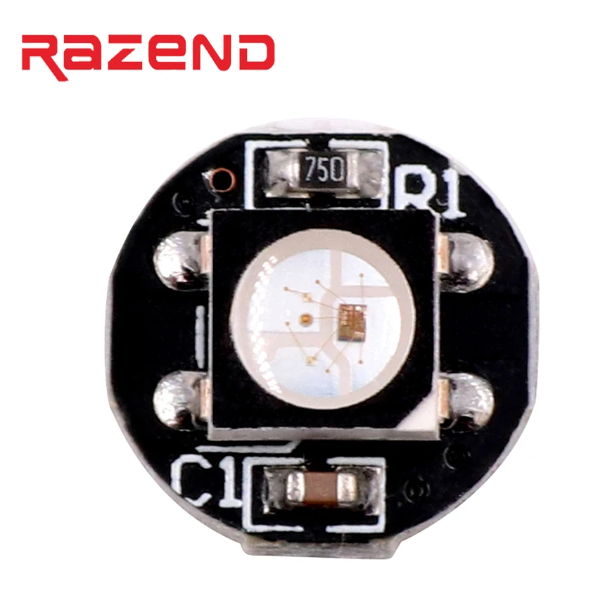 Светодиодные пиксели 5 в чип адресуемых SK6812 мини 3535 RGB LED доска 8 мм * 3 теплоотвод