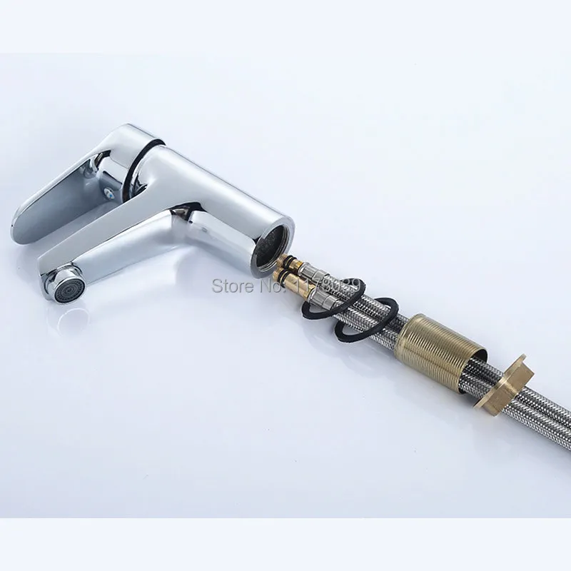 Кран для раковины с одной ручкой и одним отверстием ванной комнаты кран на