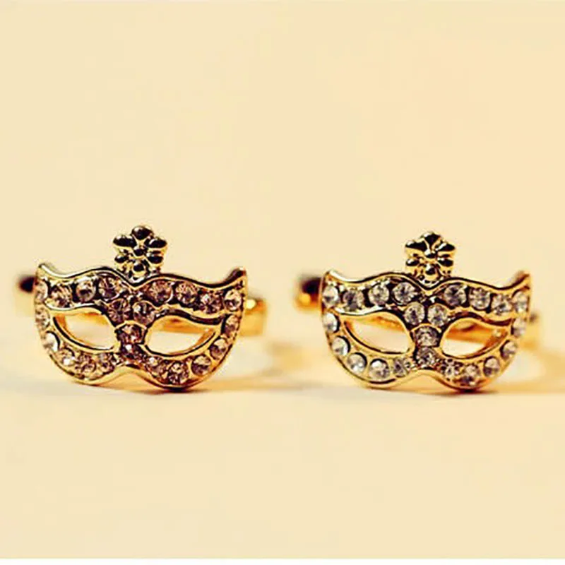 10 шт./лот женские кольца Золотые Серебряные Кристаллы Стразы Маска цветок кольцо