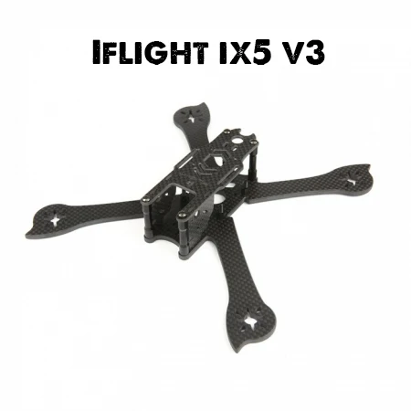 Гоночная рама iFlight ix5 V3 5 дюймов 210 мм X Hybrid FPV с 4 arm совместимый Gemfan 5149 5040 пропеллеры