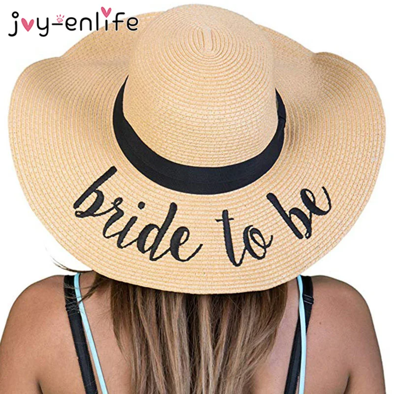 Летняя Пляжная Соломенная шляпка для невесты пляжная шляпа от солнца широкая
