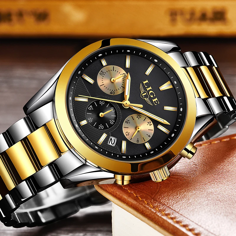 Relojes Hombre новинка 2019 мужские часы от ведущего бренда роскошные полностью стальные
