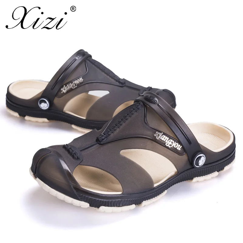 Xizi/мужские повседневные шлепанцы для прогулок на открытом воздухе Мужские