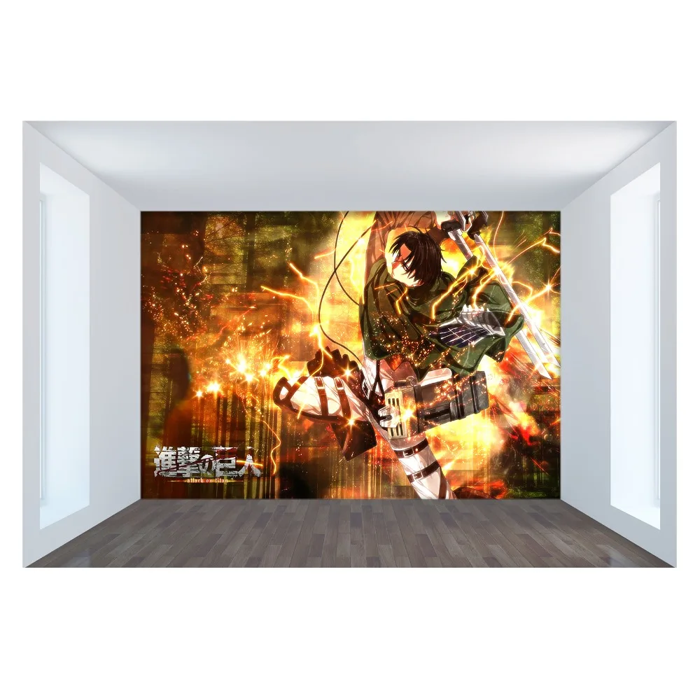

[Self-Adhesive] 3D Attack On Titan 44 Japan Anime Wall Paper mural Wall Print Decal Wall Murals