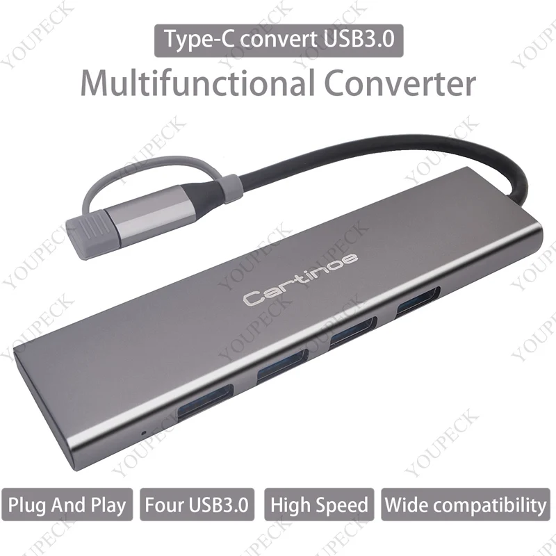 Cartinoe USB 3 0 Тип C для MacBook хаб Thunderbolt High Скорость передачи Pro 2016 адаптер концентратор |