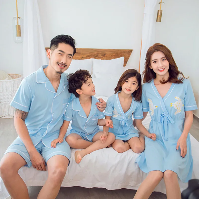 Пижамный комплект для мамы и дочки из чистого хлопка|Сочетающаяся одежда семьи| |