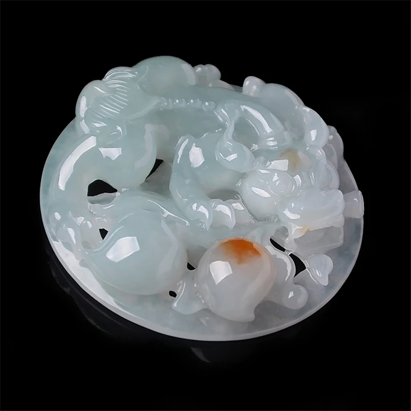 Natural Women's Necklace Classic Jade Fine Jewelry 17051602 Emerald Attached lanyard Free Shipping | Украшения и аксессуары