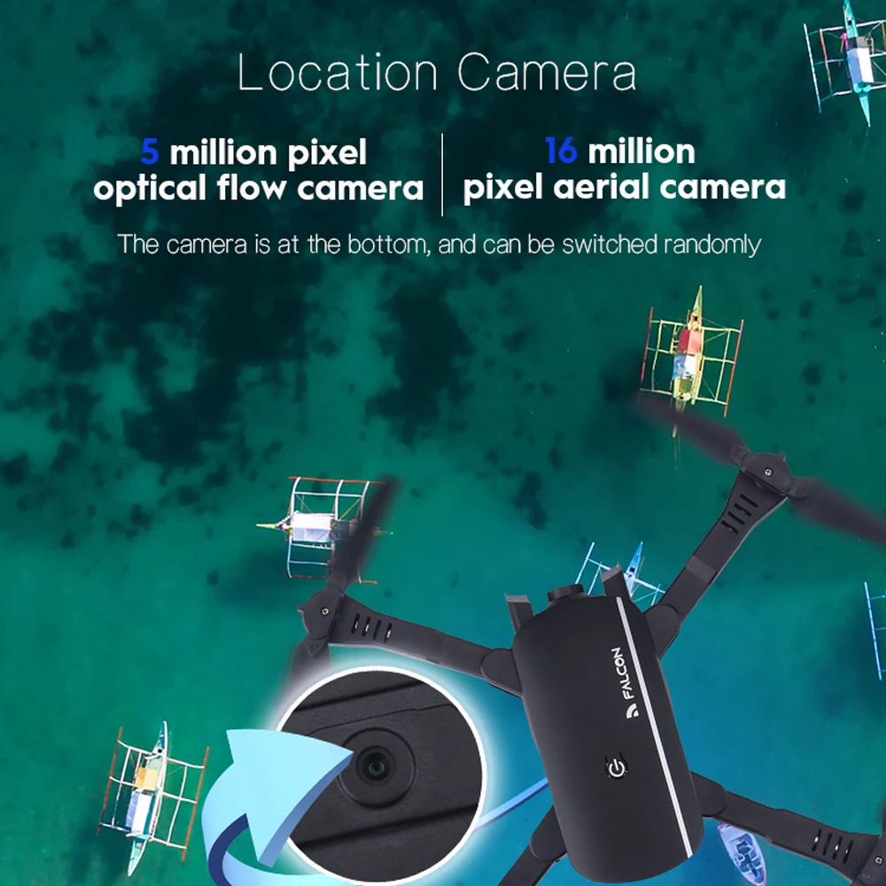 Радиоуправляемый Дрон M66 Wi Fi FPV 4K камера Квадрокоптер 1080P двойная оптический поток