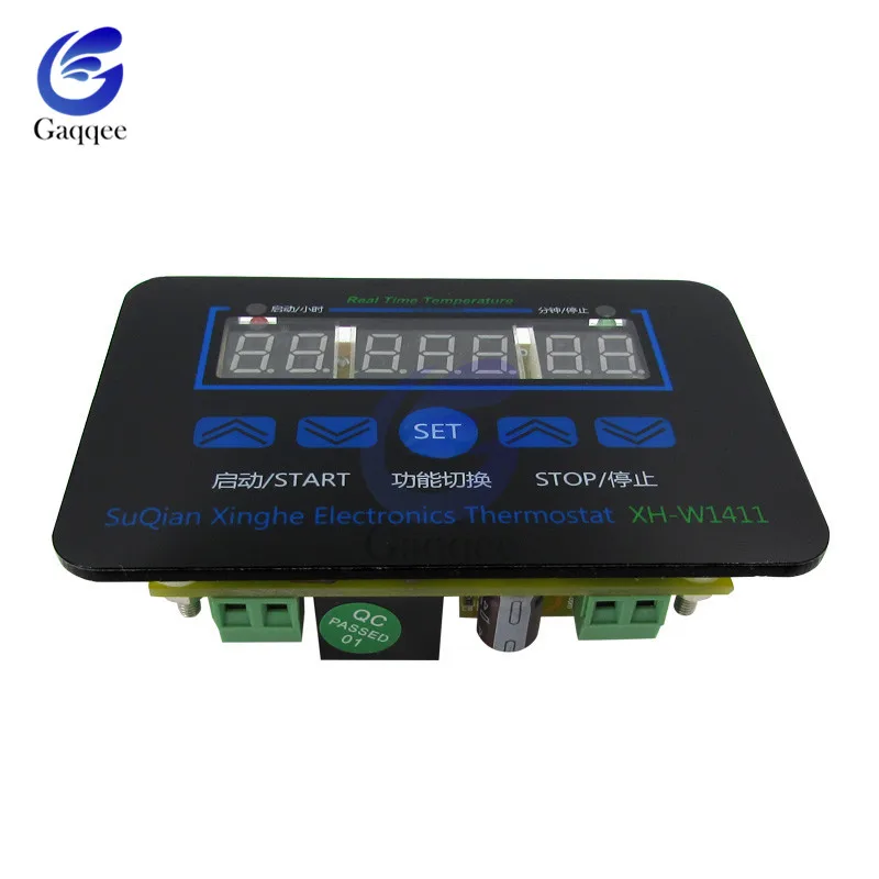XH-1411 W1411 DC 12V AC 110 V-220 V дисплей цифровой контроль температуры Лер Многофункциональный термостат контроль температуры переключатель