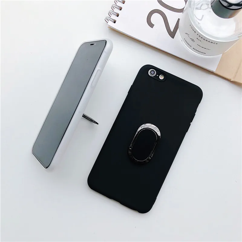 Mouplayca для iPhone 7 8 Plus металлическое кольцо Поддержка Автомобильный держатель с