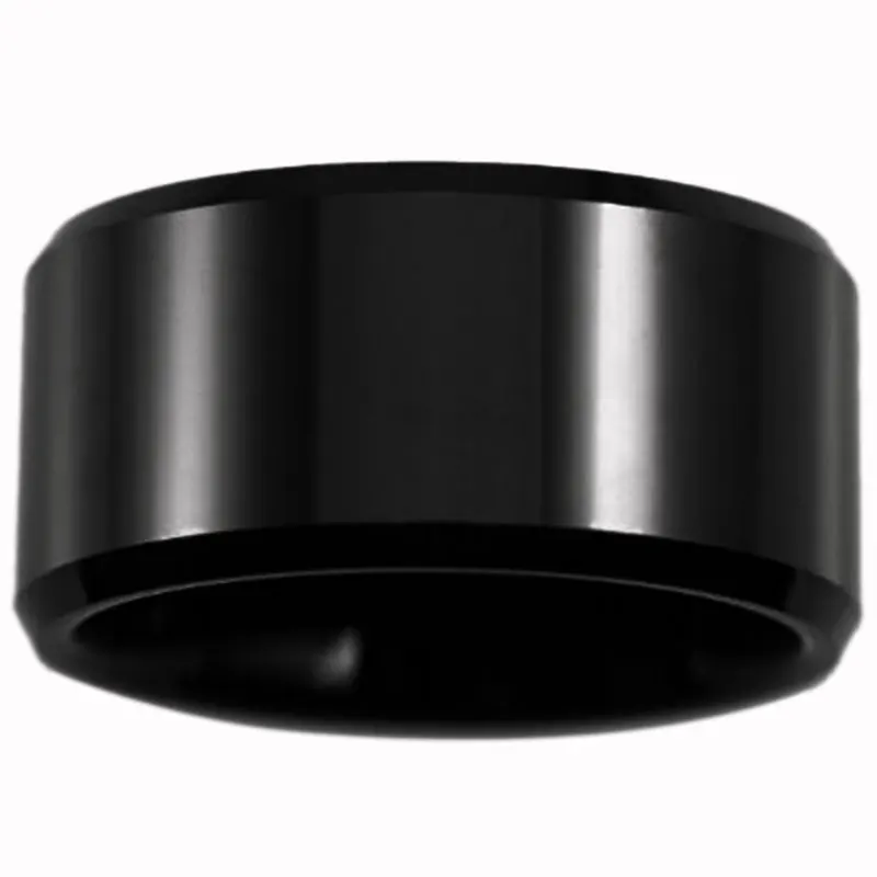 Бесплатная доставка кольцо с гравировкой на таможне Φ 12 мм черное Коническое