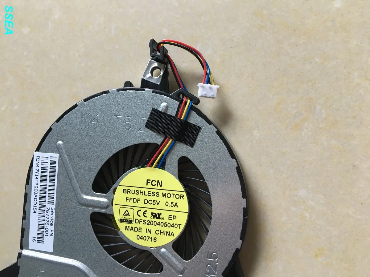 Новый вентилятор SSEA для процессора HP 14 P 15 V 16 17 DFS200405040T 767776 001 767712 001|cpu cooling fan|cooling