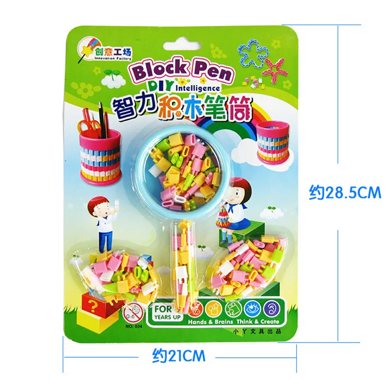 

Variety Building blocks Pen Holder Start your mind Create a variety of forms for offic or school Stationery