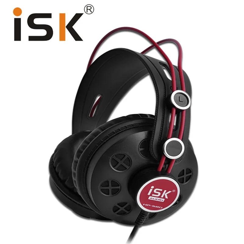 Оригинальные Накладные наушники ISK HP 580 динамические стереонаушники с монитором