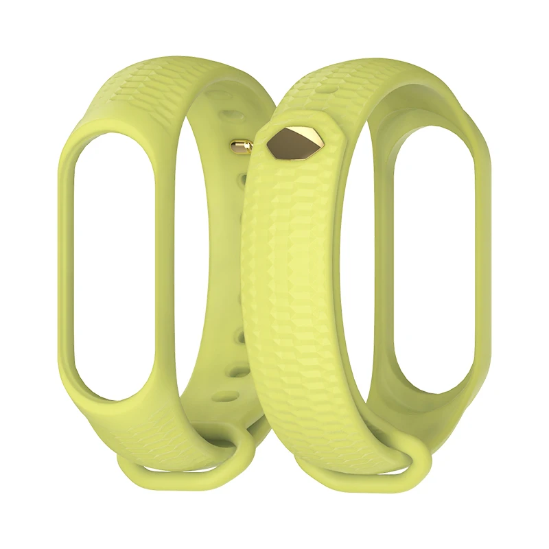 Grass Green Mi jobs mi Band 4 ремешок на запястье для Xiaomi mi Band 3 4 силиконовый mi band 3 Аксессуары цветной браслет mi Band 3 браслет - Цвет: Grass Green