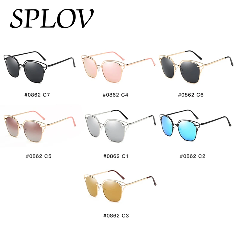 Очки солнцезащитные женские поляризационные в ретро стиле популярные модные