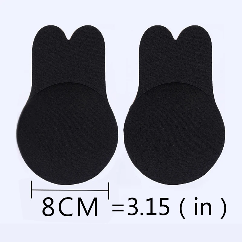 Black-8cm Plak Bh женский самоклеющийся без бретелек бандажный черный однотонный Бюстгальтер липкий бюстгальтер силиконовый пуш-ап бюстгальтер женское нижнее белье невидимый бюстгальтер - Цвет: Black-8cm