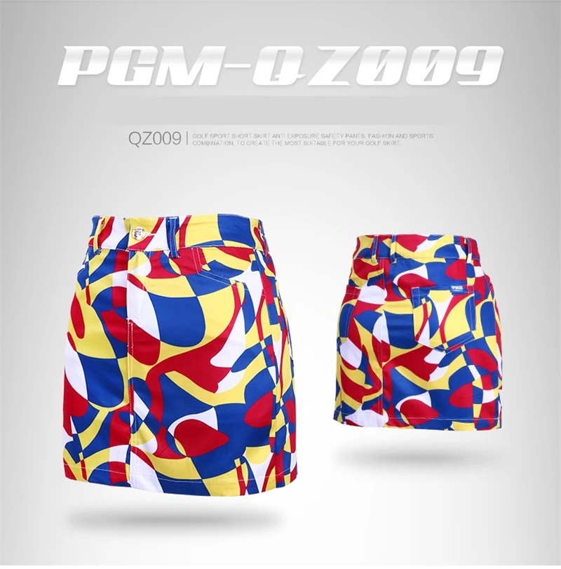 Женская летняя дышащая юбка для гольфа Pgm шорты прочная отдыха женское