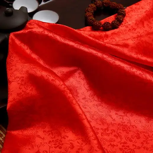 120 см * 100 дракон жаккардовая шелковая атласная ткань супер мягкая Античная одежда