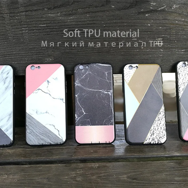 Чехол для телефона luoyy fenjj Marble iPhone 6 6s 7 Plus мягкий силиконовый чехол из ТПУ