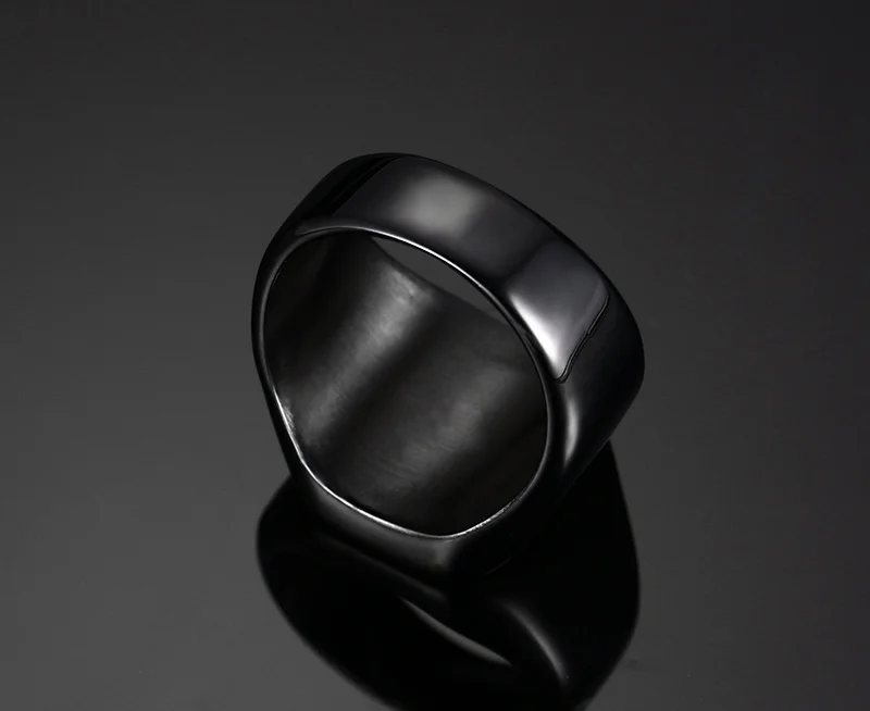 Masonic Ring Black Rings Stainless Steel Freemason Symbol G Templar Freemasonry Signet Anel Chevaliere Homme Alliance