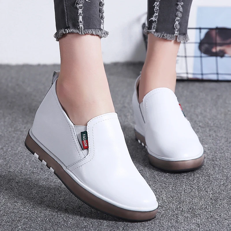 PHERON/женские кроссовки модная повседневная обувь на платформе из натуральной