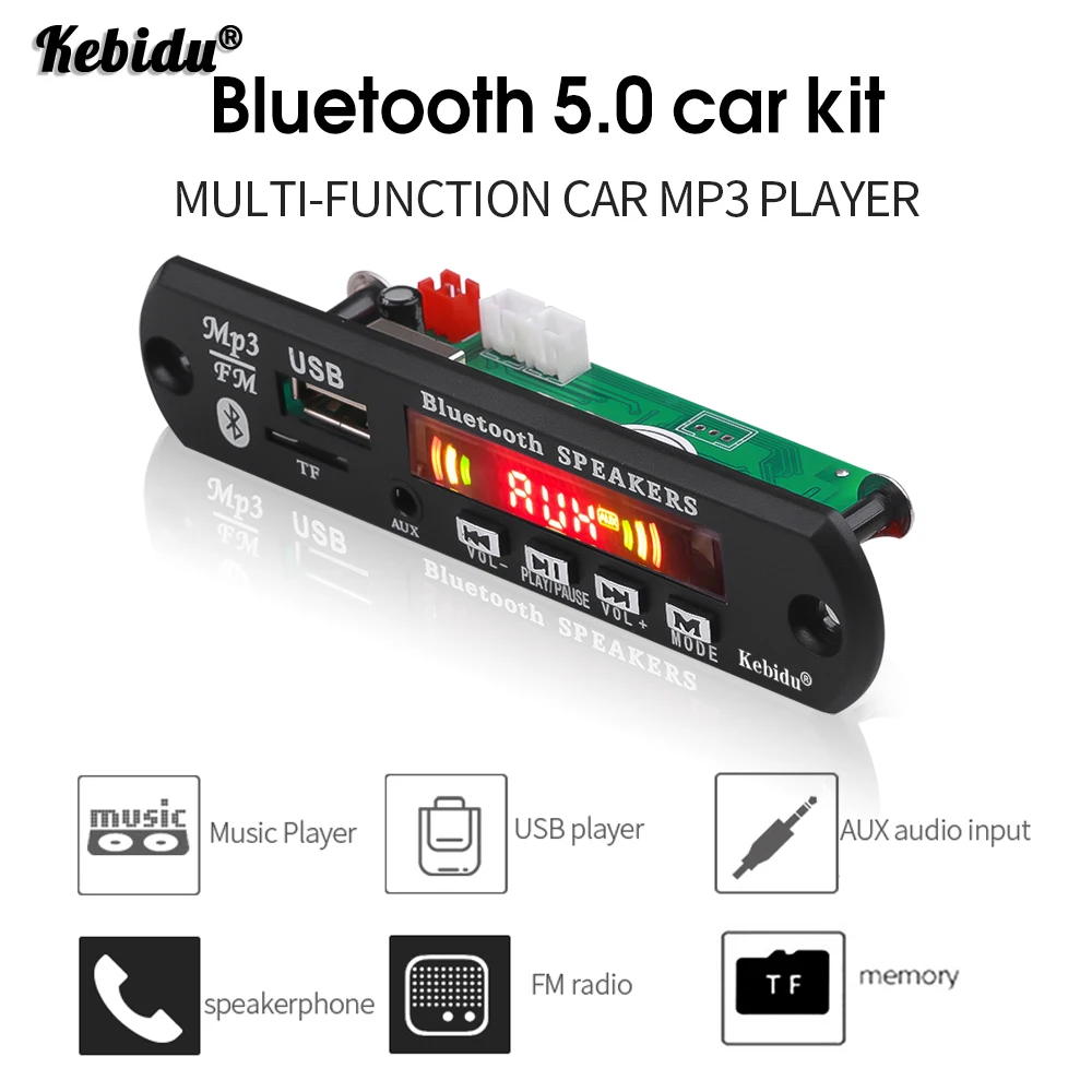 Kebidu 5 в Bluetooth MP3 декодер плата динамик том числе усилитель громкой связи