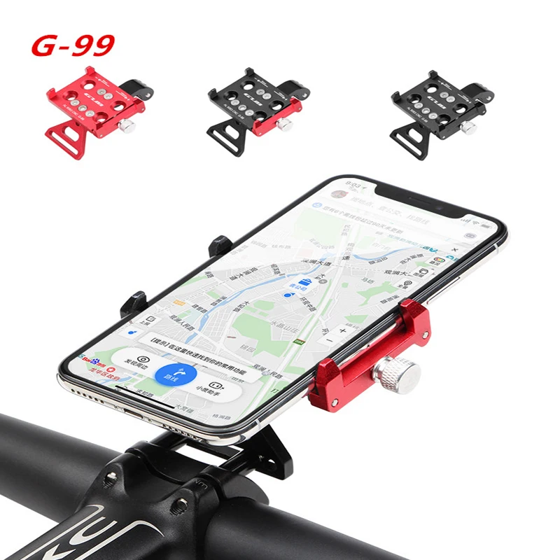 

G-99 MTB Bike Moto Stand GPS Phone Holder Stand Light Mount Motorcycle Rotatable Bracket For 3.5-6.2 inch Smart Mobile Cellphon