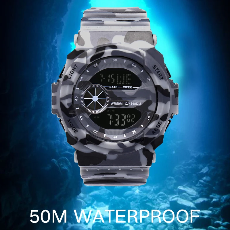 2018 дропшиппинг военный армейский Спорт Часы Электронные Автоматические Мужские