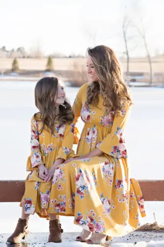 Семейное платье для мамы и дочки одинаковые наряды девочек дочери одежда