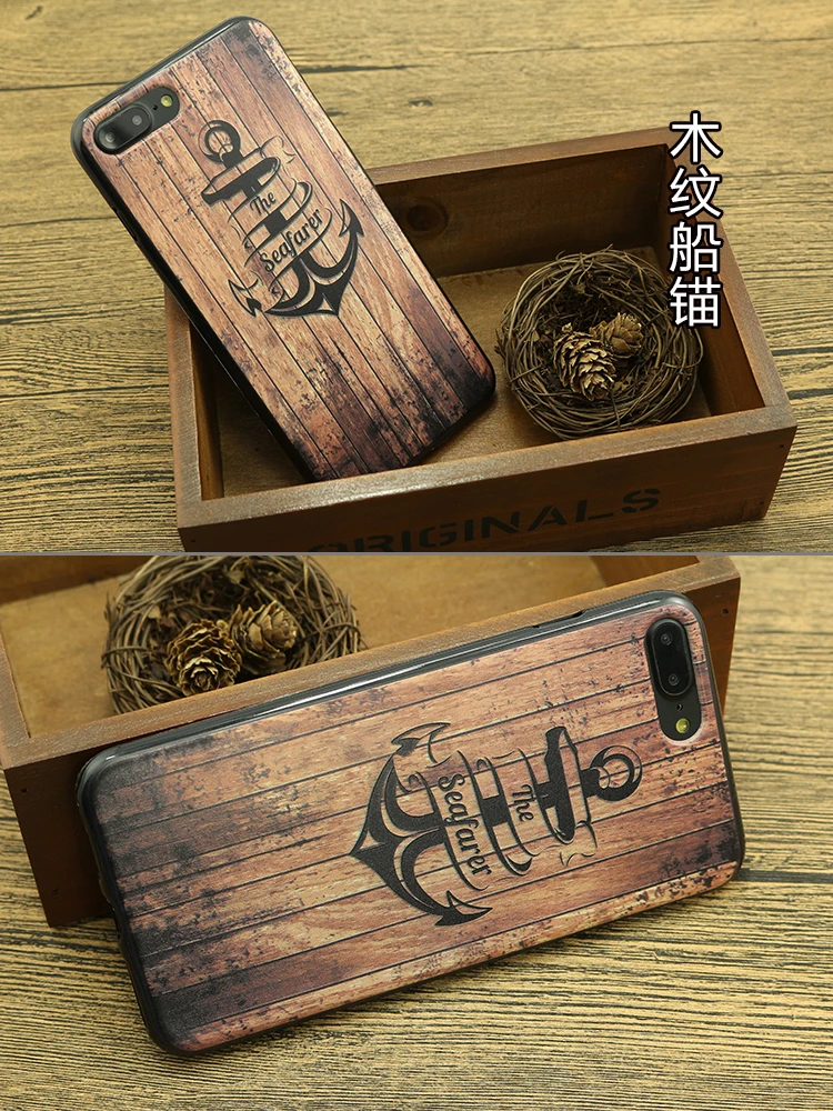 Ретро Чехол для резьбы по дереву для iPhone 5 5S 6 6s 6 plus 7 7 plus 8 8 plus x TPU силиконовый чехол для задней панели