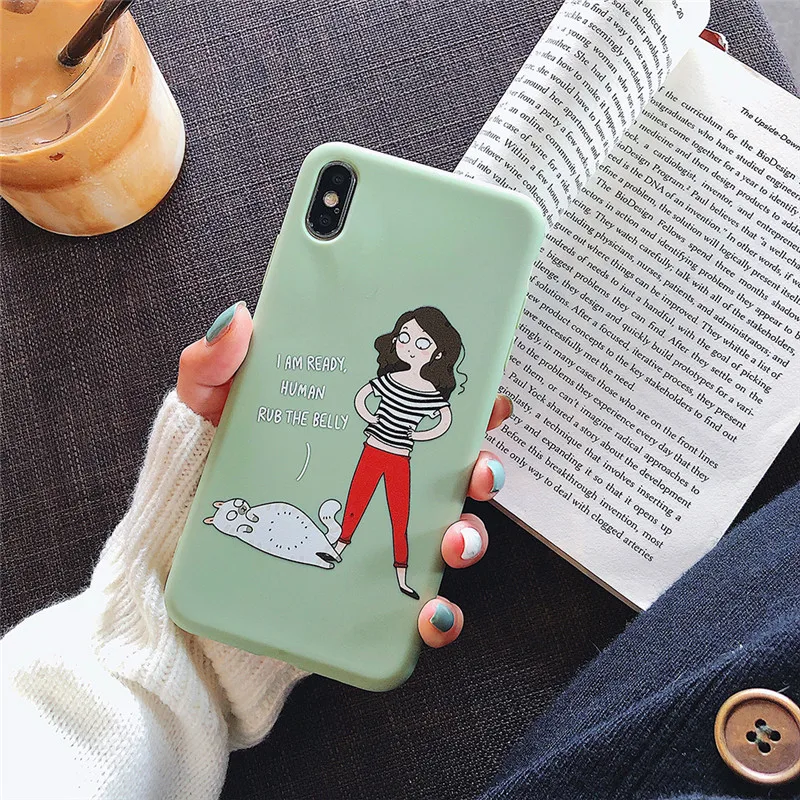 Мягкие ТПУ чехол для iPhone X XS Max XR 6 6s 7 8 плюс Kawaii Корея Япония обувь мальчиков