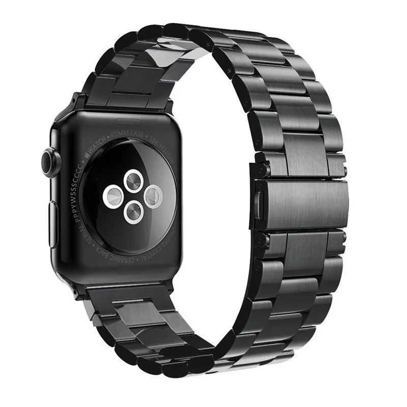 Нержавеющая сталь полосы для наручных часов Apple Watch 4 ремешок 42 мм 44 заменитель мужчины T классический браслет для наручных часов iWatch серии 1/2/3 ремешок 38 мм 40 мм