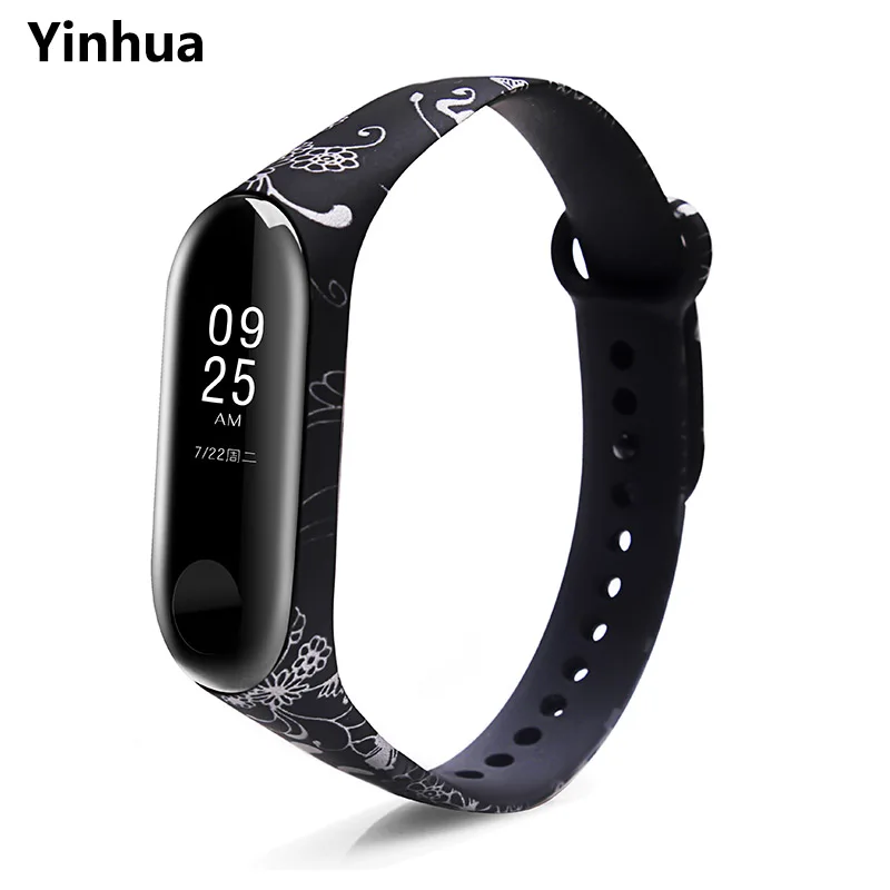 Yinhua BOORUI mi band 3 силиконовый ремешок на запястье для Xiaomi mi Band 3 ремешок на браслет mi band 3 цветной ремешок на запястье умные полосы - Цвет: Yinhua