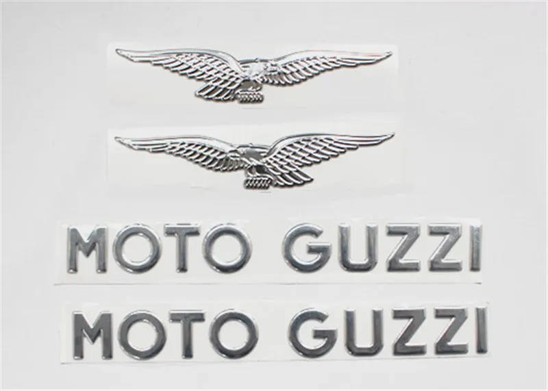 3d наклейка Moto Guzzi с орлом Золото Серебро Цвет Мотоцикл мото велосипед