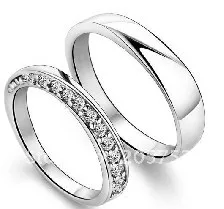 Кольцо из серебра 925 пробы обручальное кольцо парные кольца обещания влюбленные