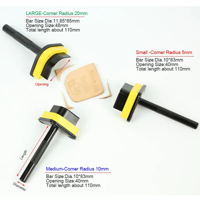 Набор режущих инструментов RCIDOS для кожи ручной ремень Круглый дырокол круглой