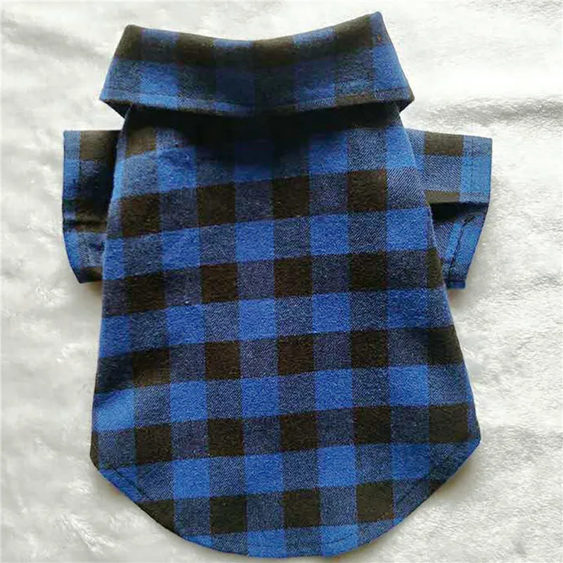 Pet Puppy Dog Clothes Plaid Shirt Coats Jackets For Small Dogs Clothing Yorkies Chihuahua | Дом и сад