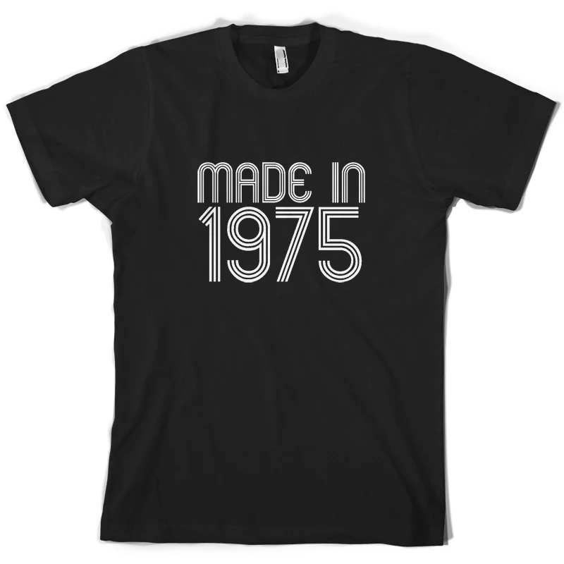 Сделано в 1975-мужской 40-й подарок на день рождения/подарок футболка-10 цветов