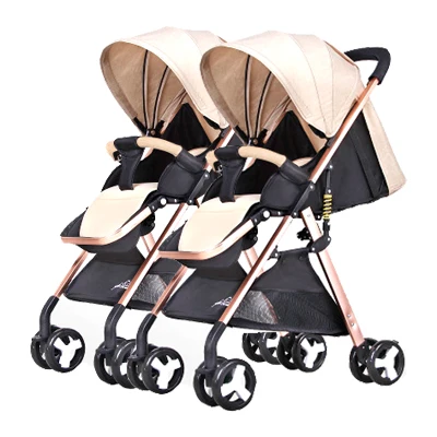 

2020 Twin baby strollers can detachable ultra-light can be on plane umbrella carts portable folding baby baby stroller